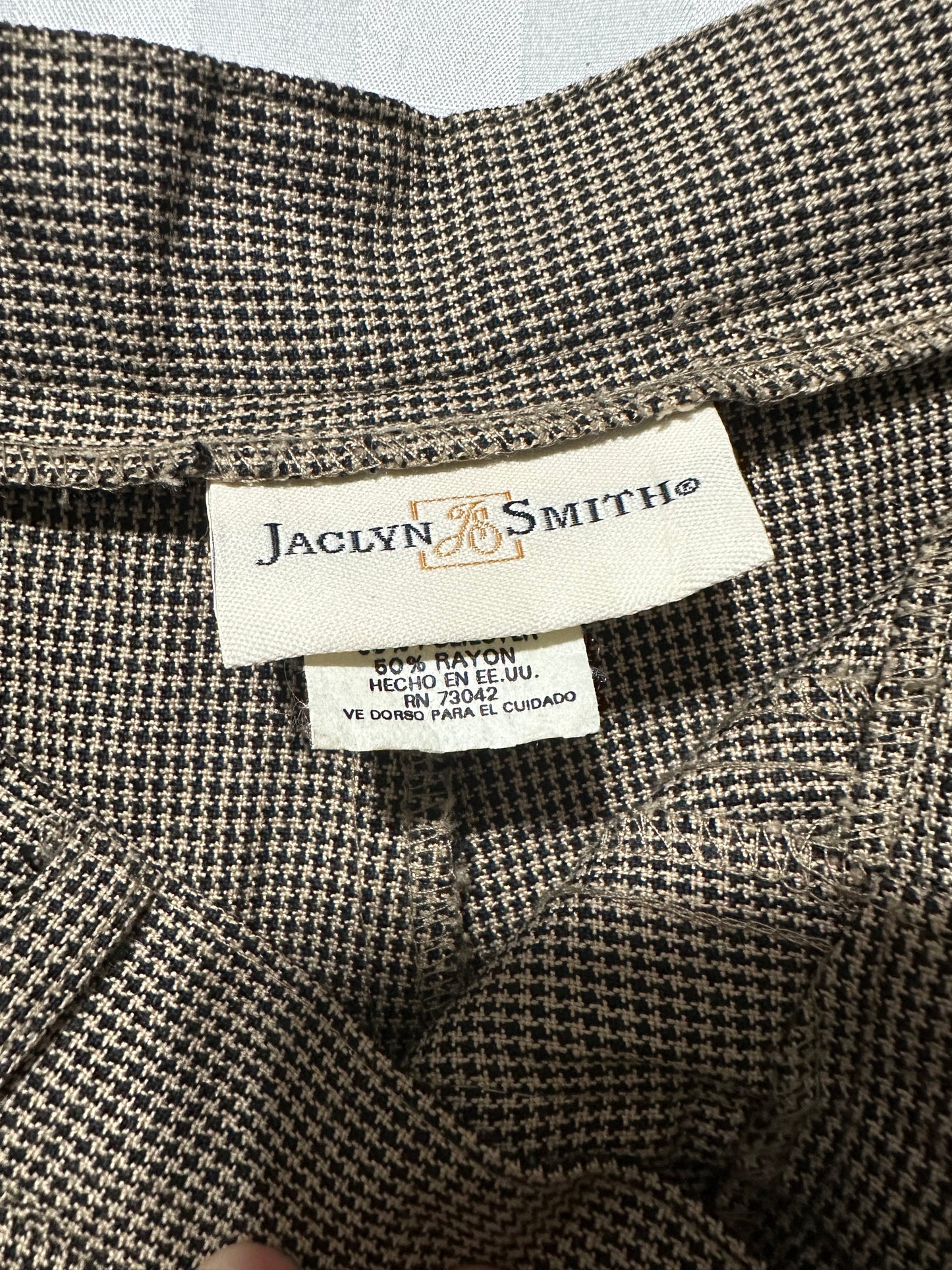 VINTAGE Jaclyn Smith Houndstooth Pants | 18