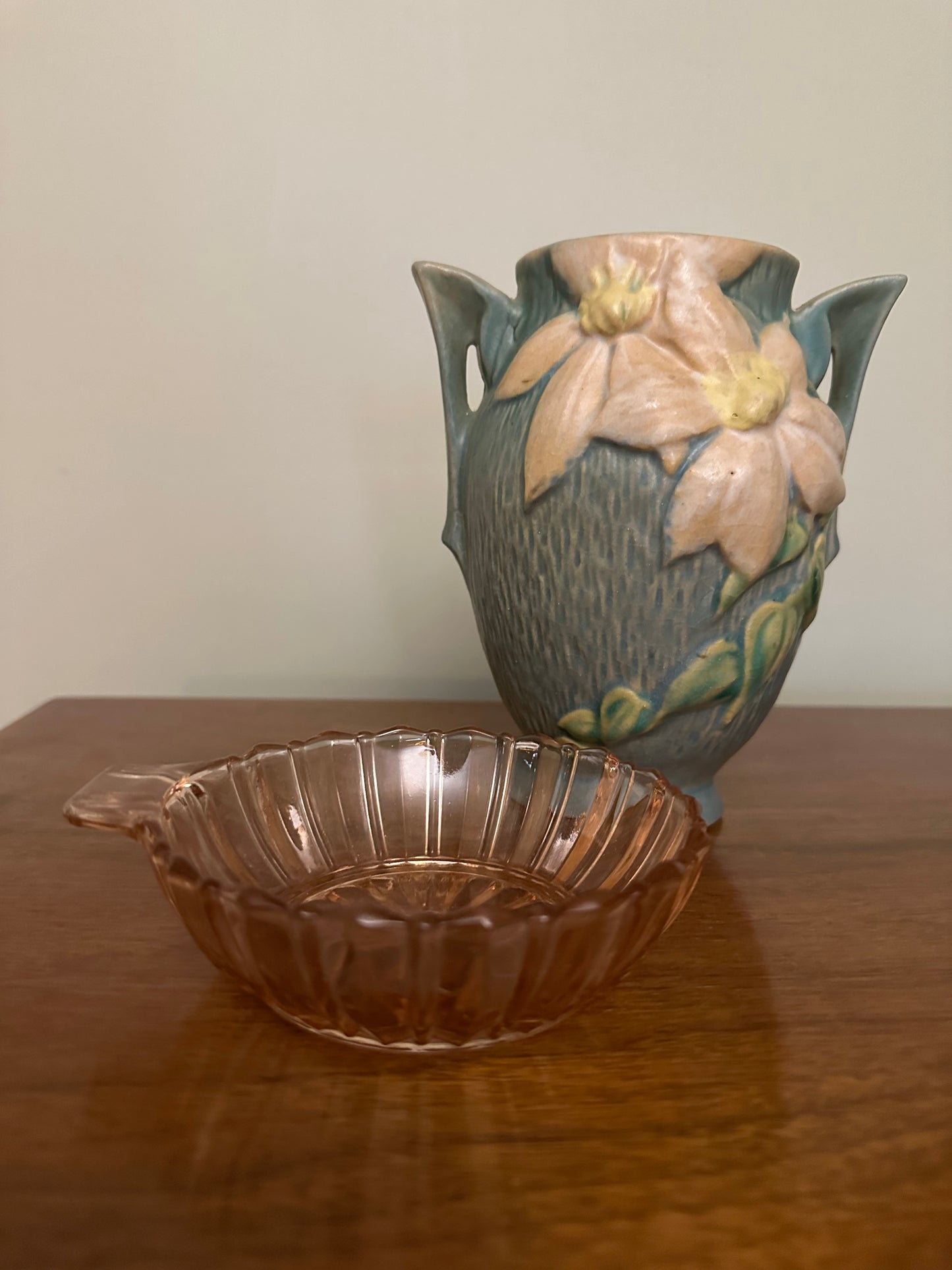 VINTAGE Pink Depression Nappy Bowl