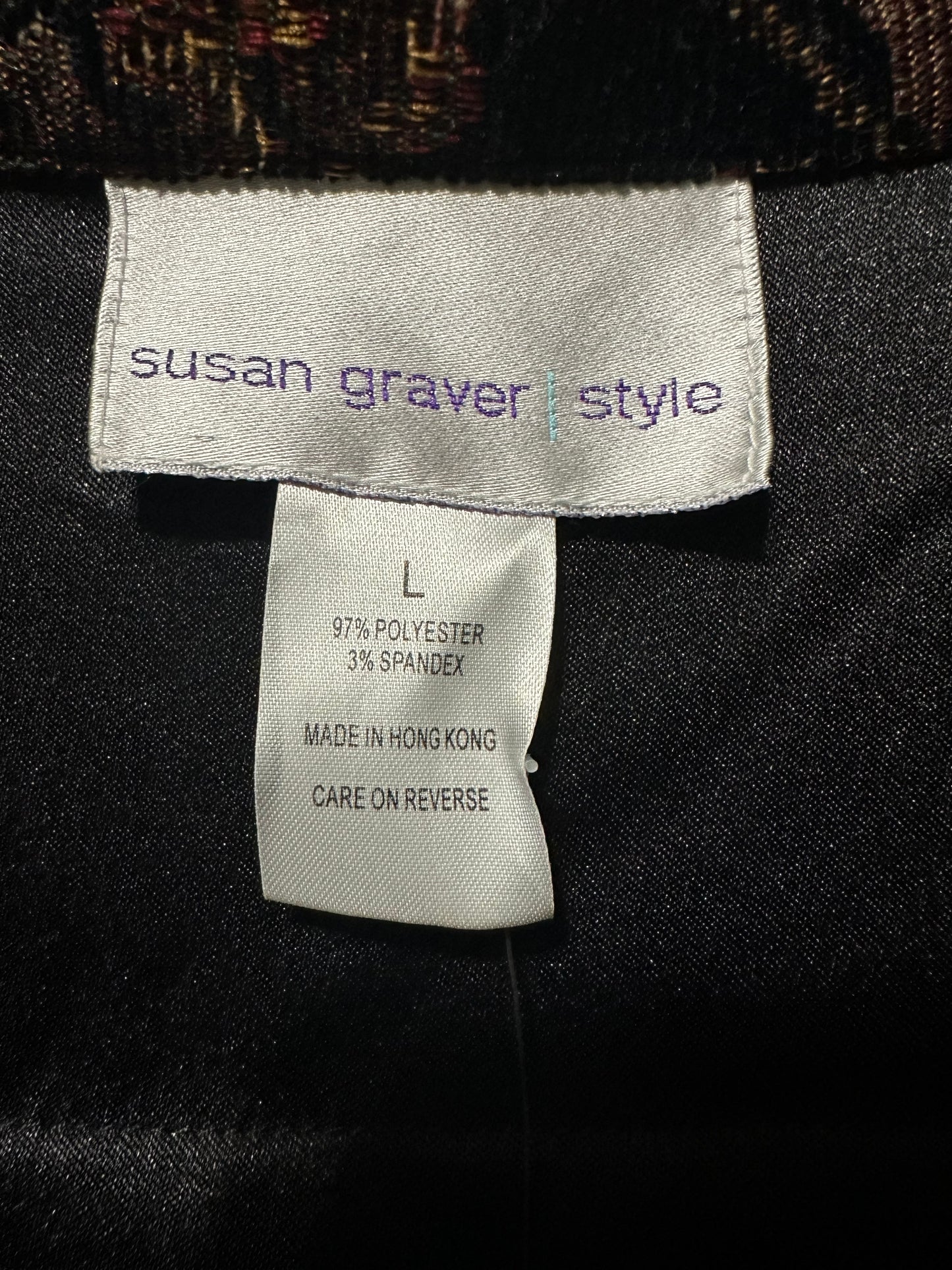 VINTAGE Susan Graver Tapestry Jacket | L