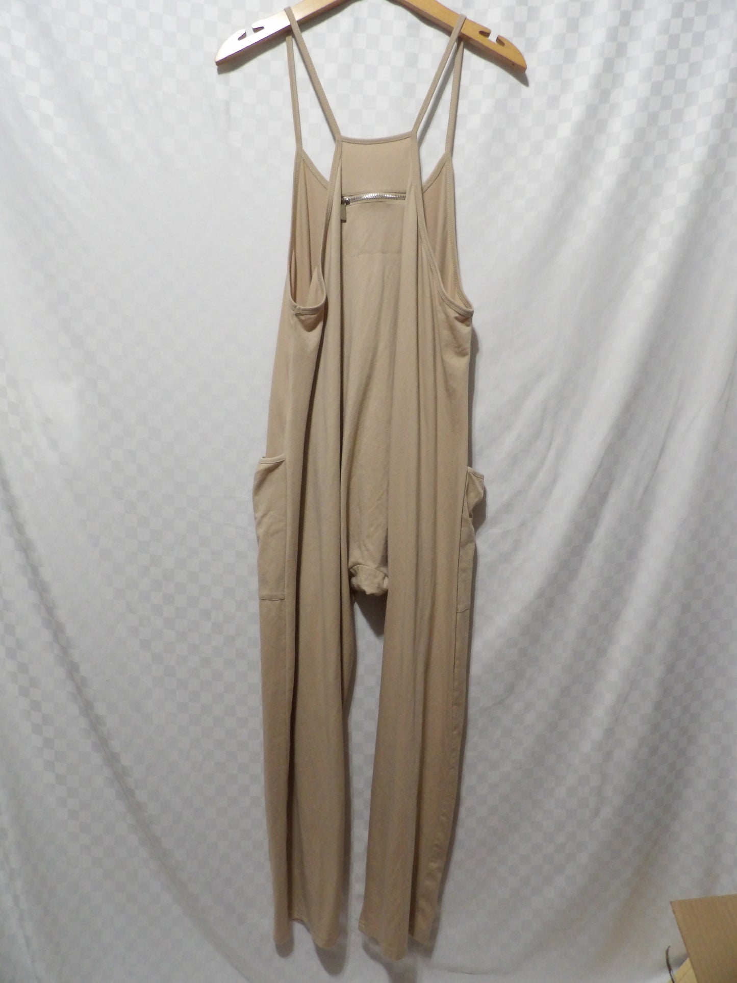 BEIGE Loose Fit Overalls | M