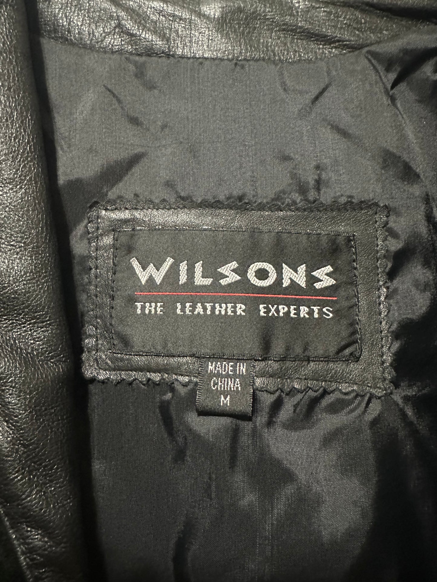 VINTAGE Wilsons Cropped Suede Fringe Leather Jacket | M