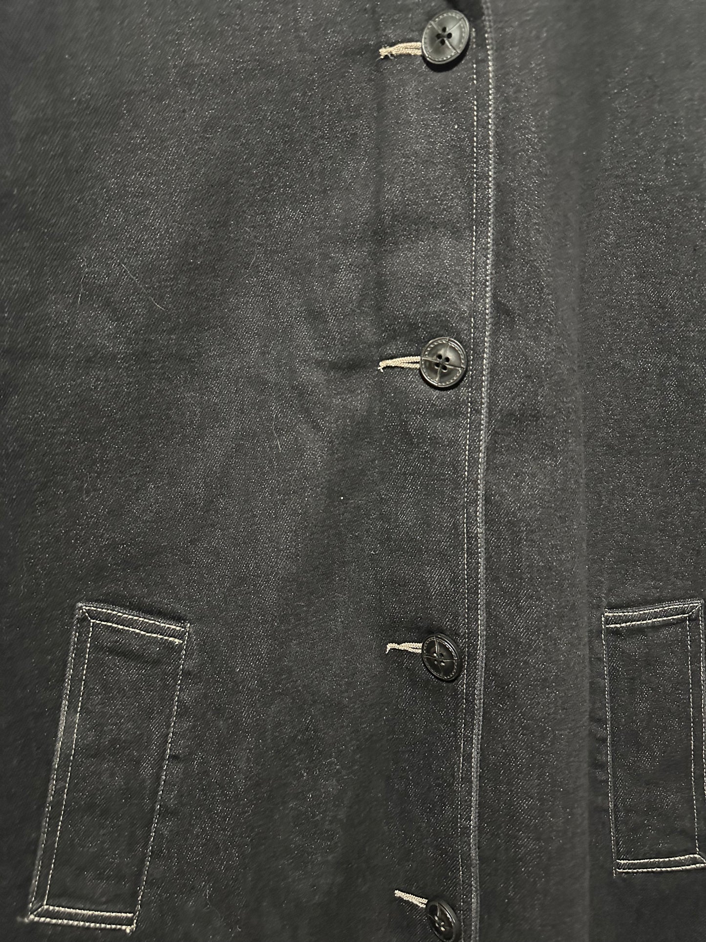VINTAGE Denim & Co. Black Denim Jacket New w/ Tags | L