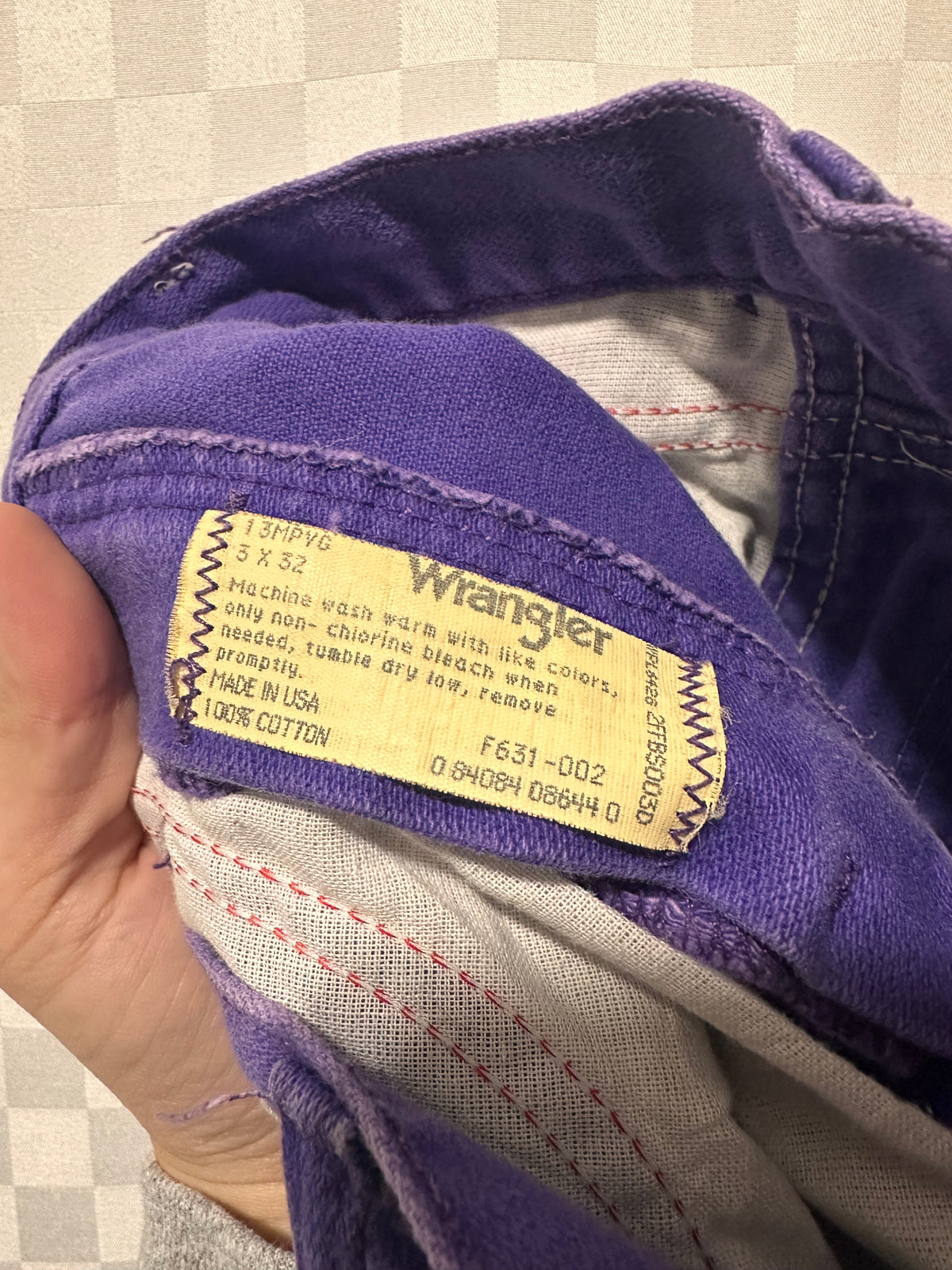 WRANGLER Vintage Purple Distressed Jeans | 3 x 32”