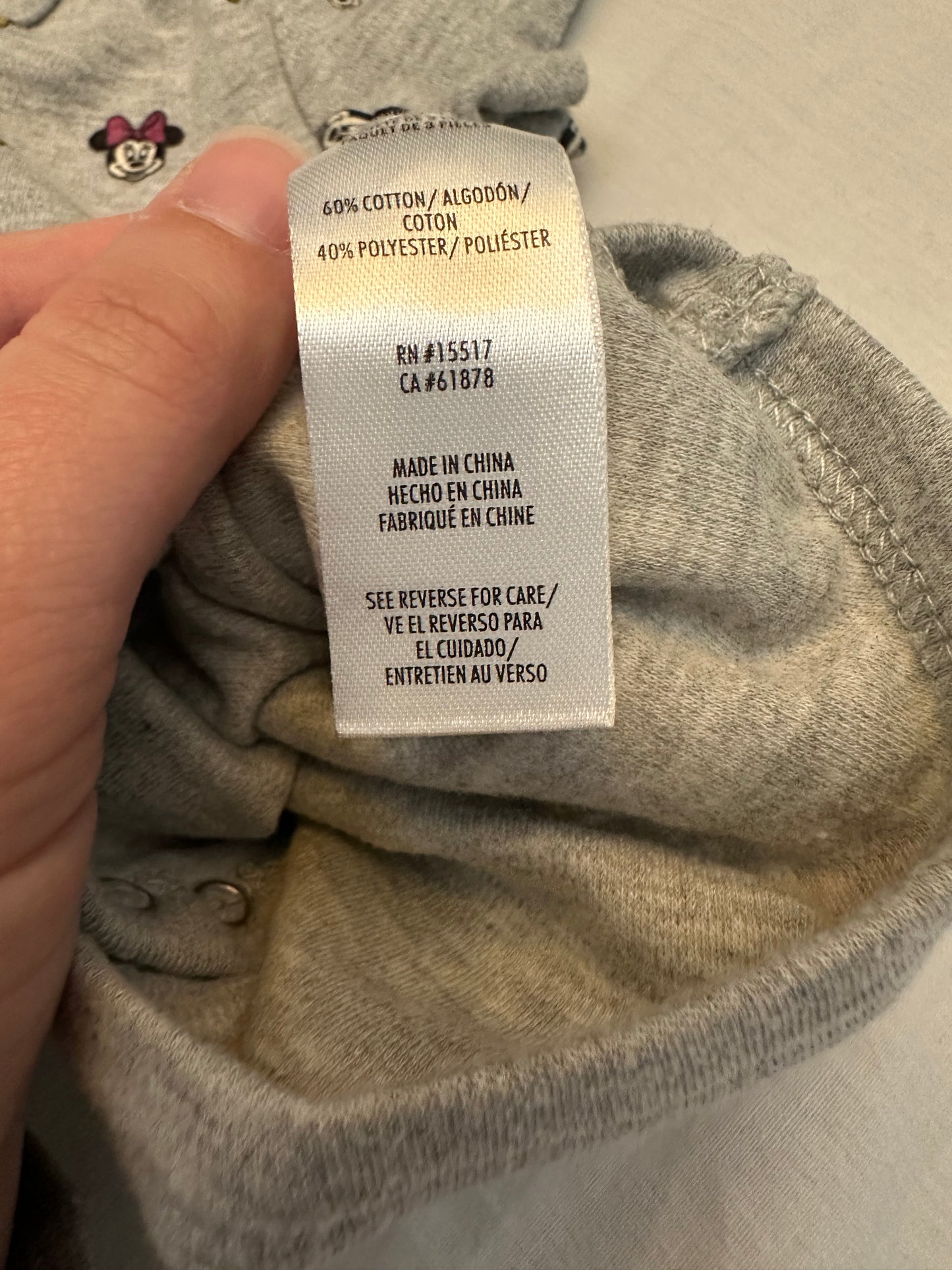 DISNEY BABY Minnie Mouse Onesie | 6-9M