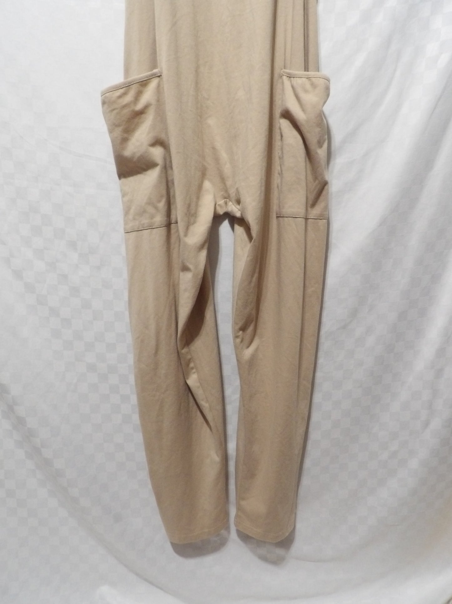 BEIGE Loose Fit Overalls | M