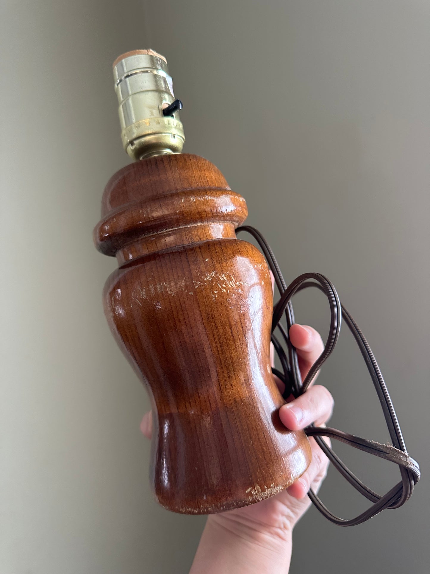 MCM Wood Lamp Base