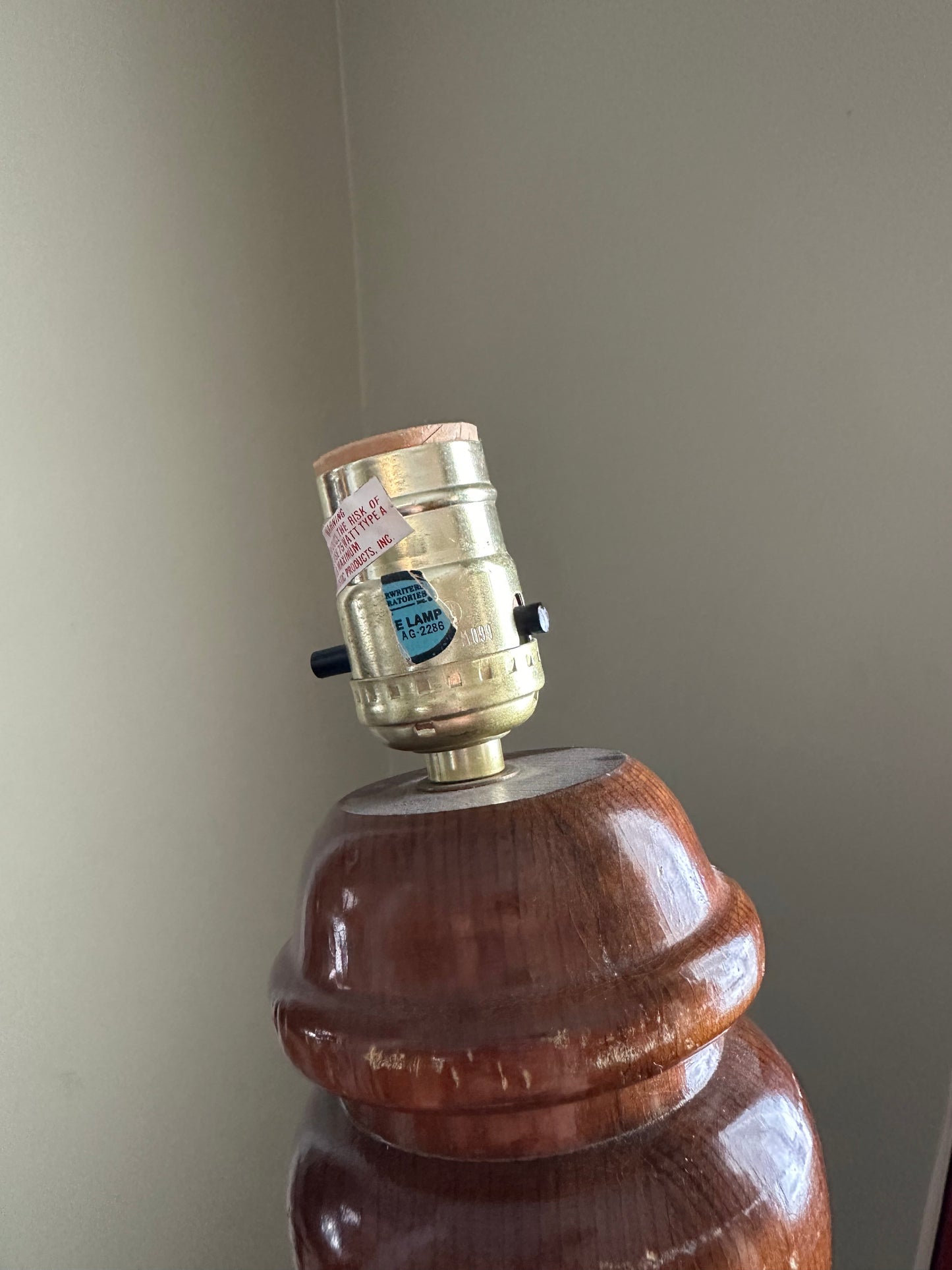 MCM Wood Lamp Base