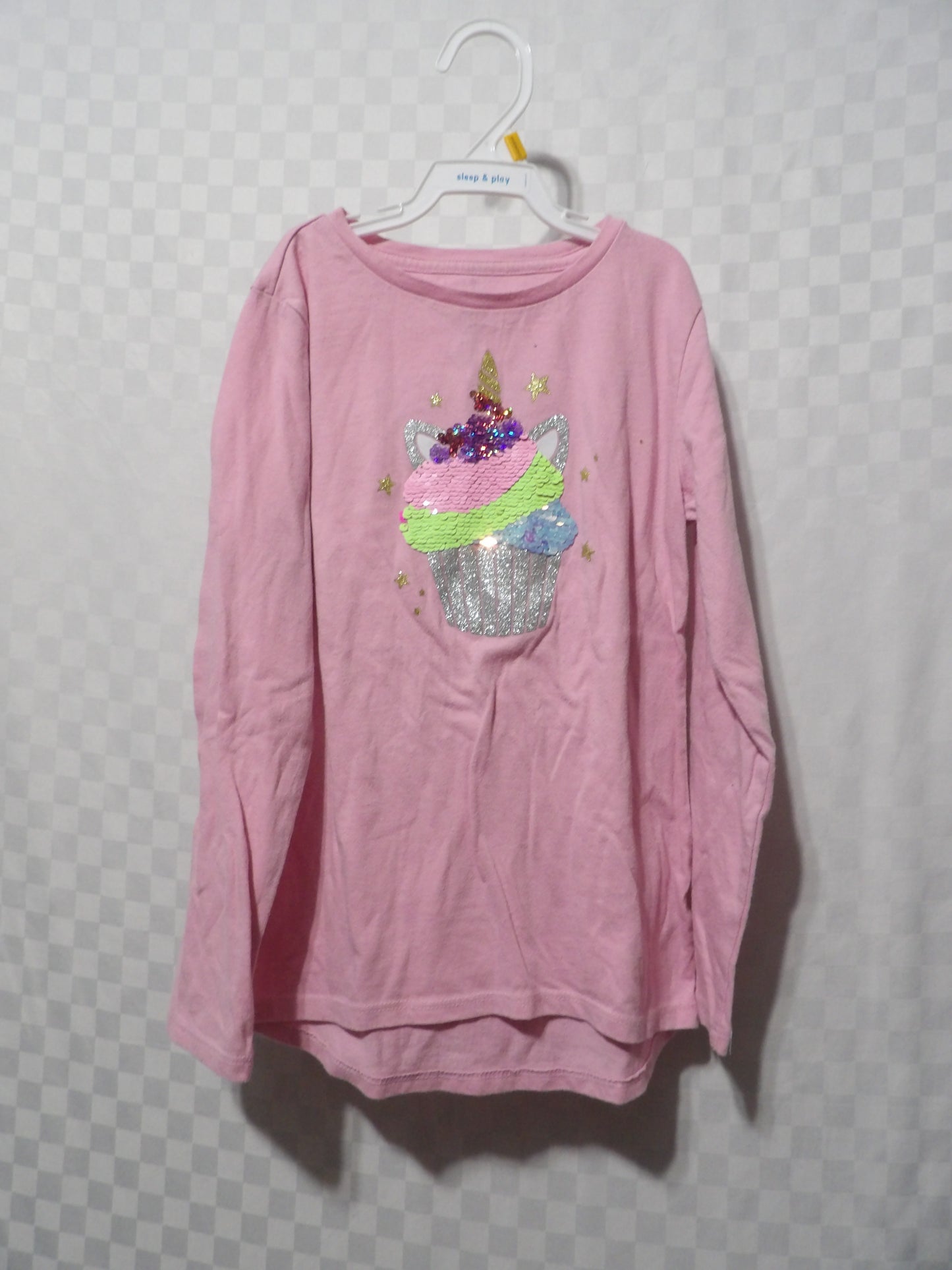 WONDER NATION Unicorn Cupcake Long Sleeve | Girls' S (6/6X)