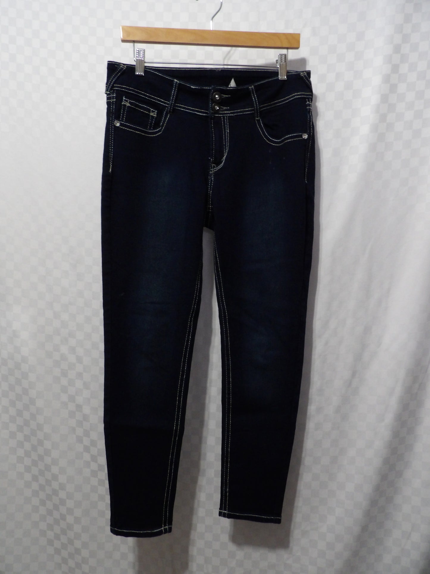 WALLFLOWER Dark Wash Skinny Jeans | 11