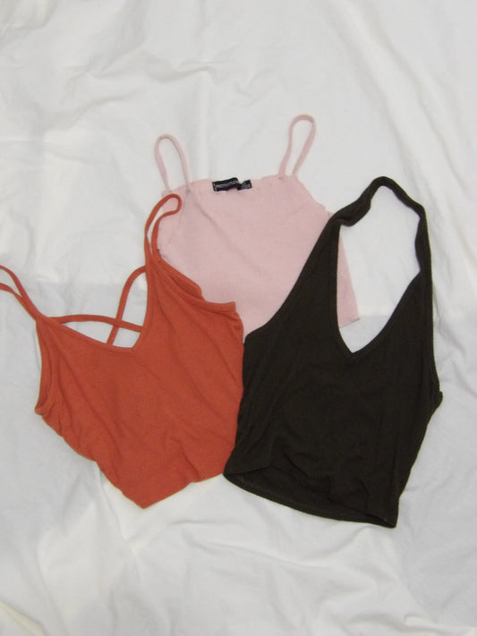 BUNDLE of 3 Crop Tops | S