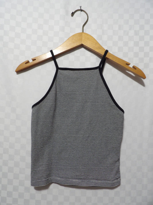 GARAGE Striped Halter Crop Top | XS