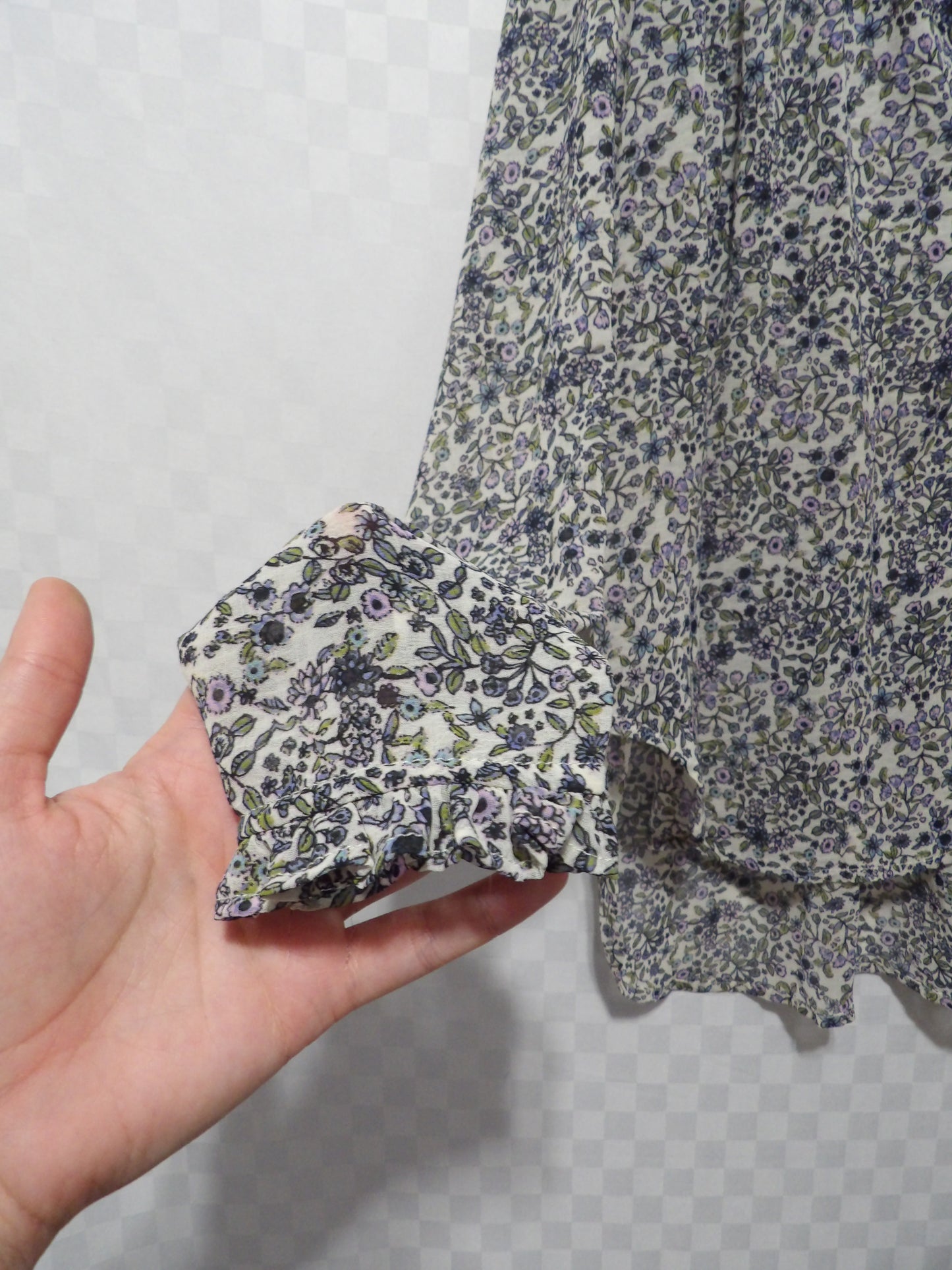 FREE PEOPLE Floral Smocked Blouse | S