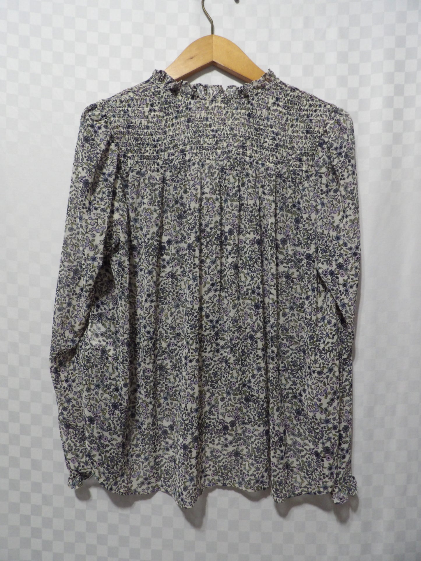 FREE PEOPLE Floral Smocked Blouse | S