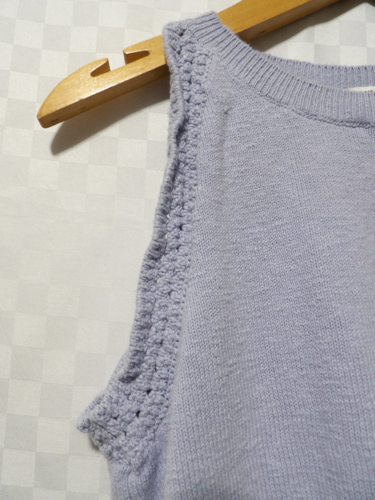 MADEWELL Periwinkle Knit Crop Top | XL