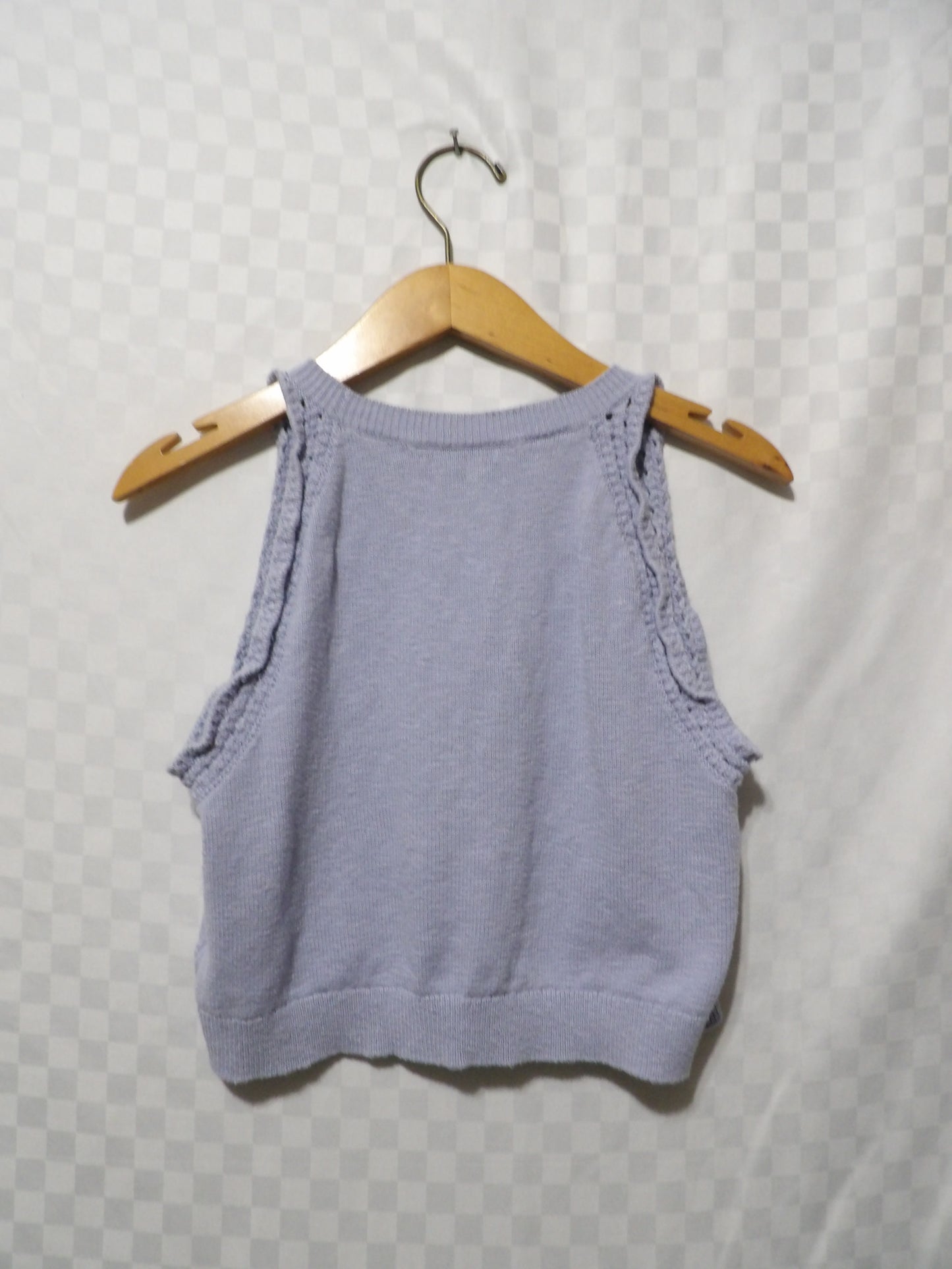 MADEWELL Periwinkle Knit Crop Top | XL
