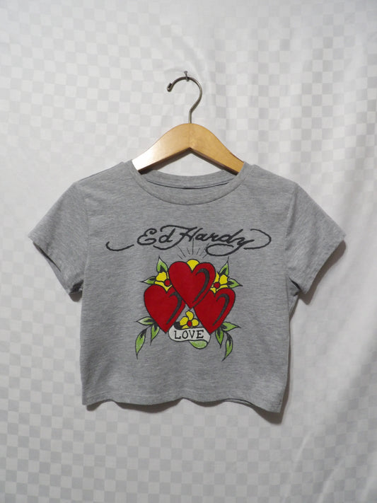 VINTAGE Y2K Ed Hardy Crop Top | M