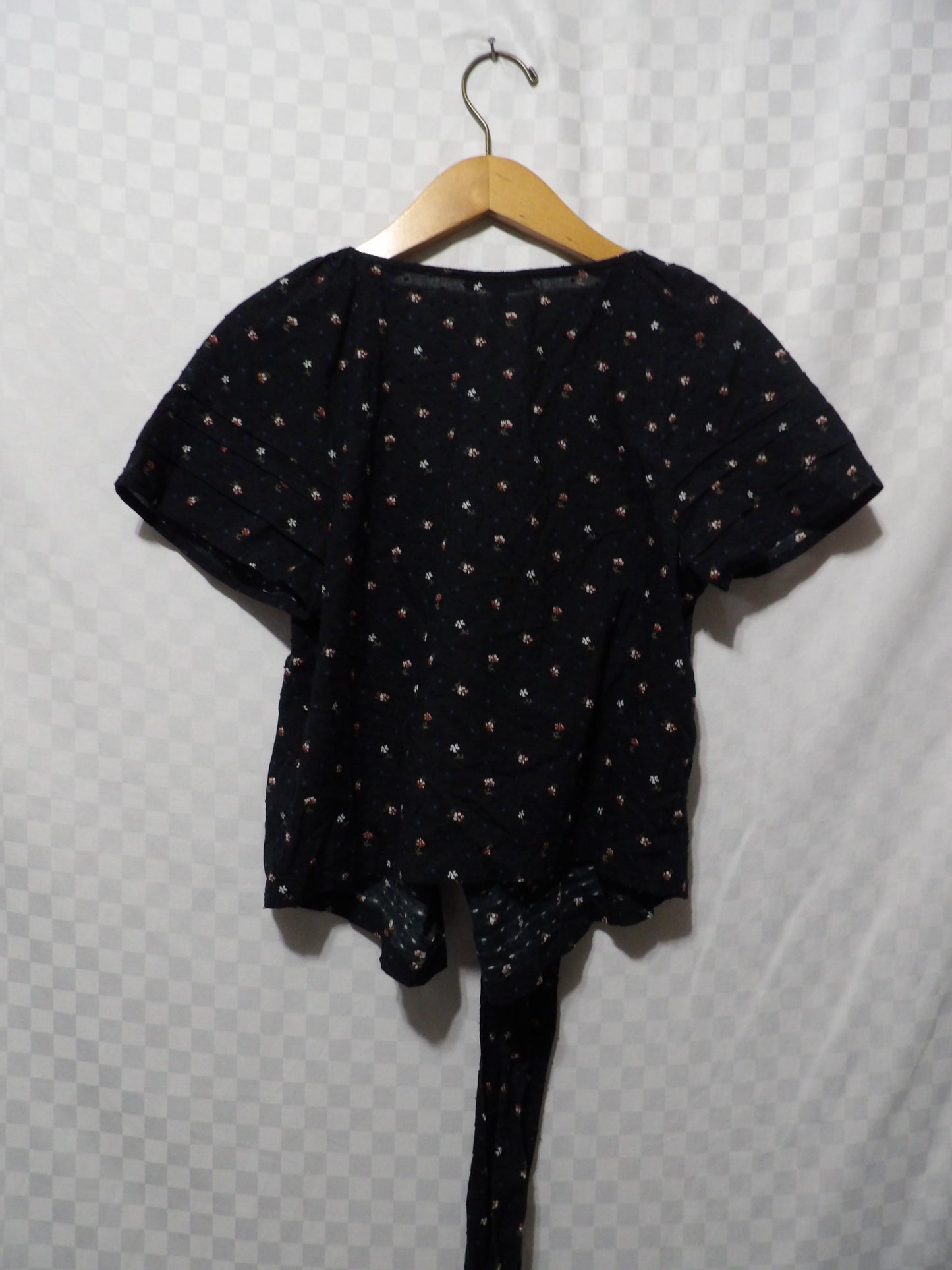 MADEWELL Floral Tie Front Blouse NWT | S