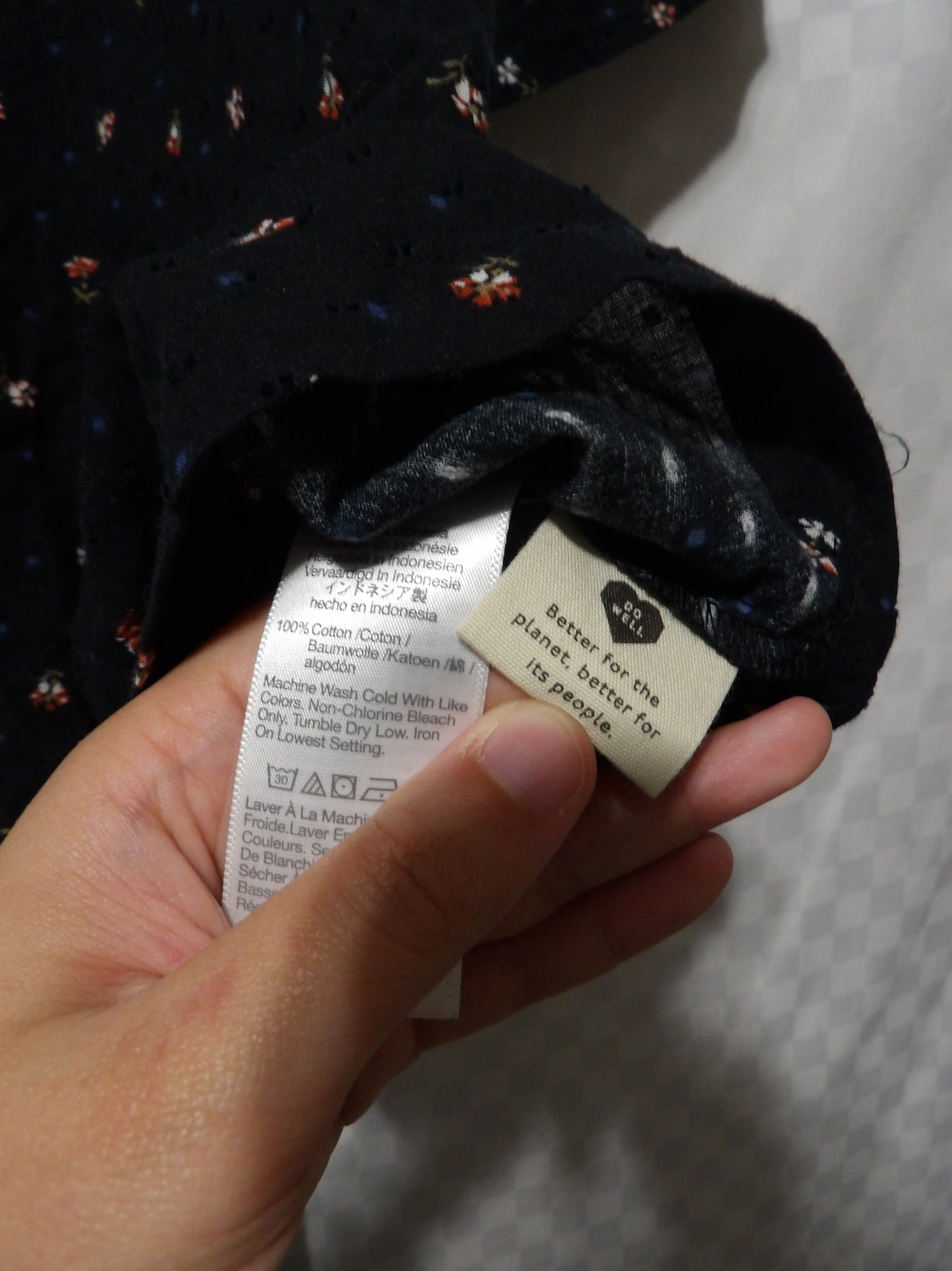 MADEWELL Floral Tie Front Blouse NWT | S