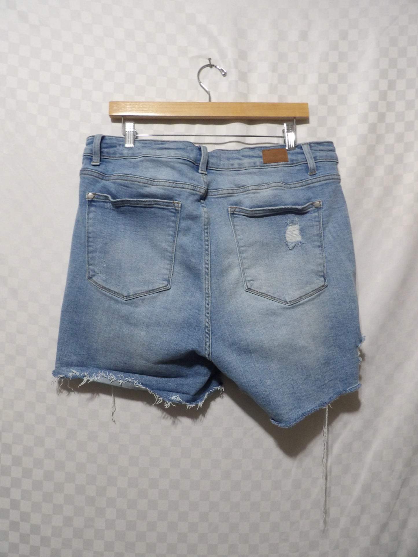JUDY BLUE Distressed Denim Shorts | 3X