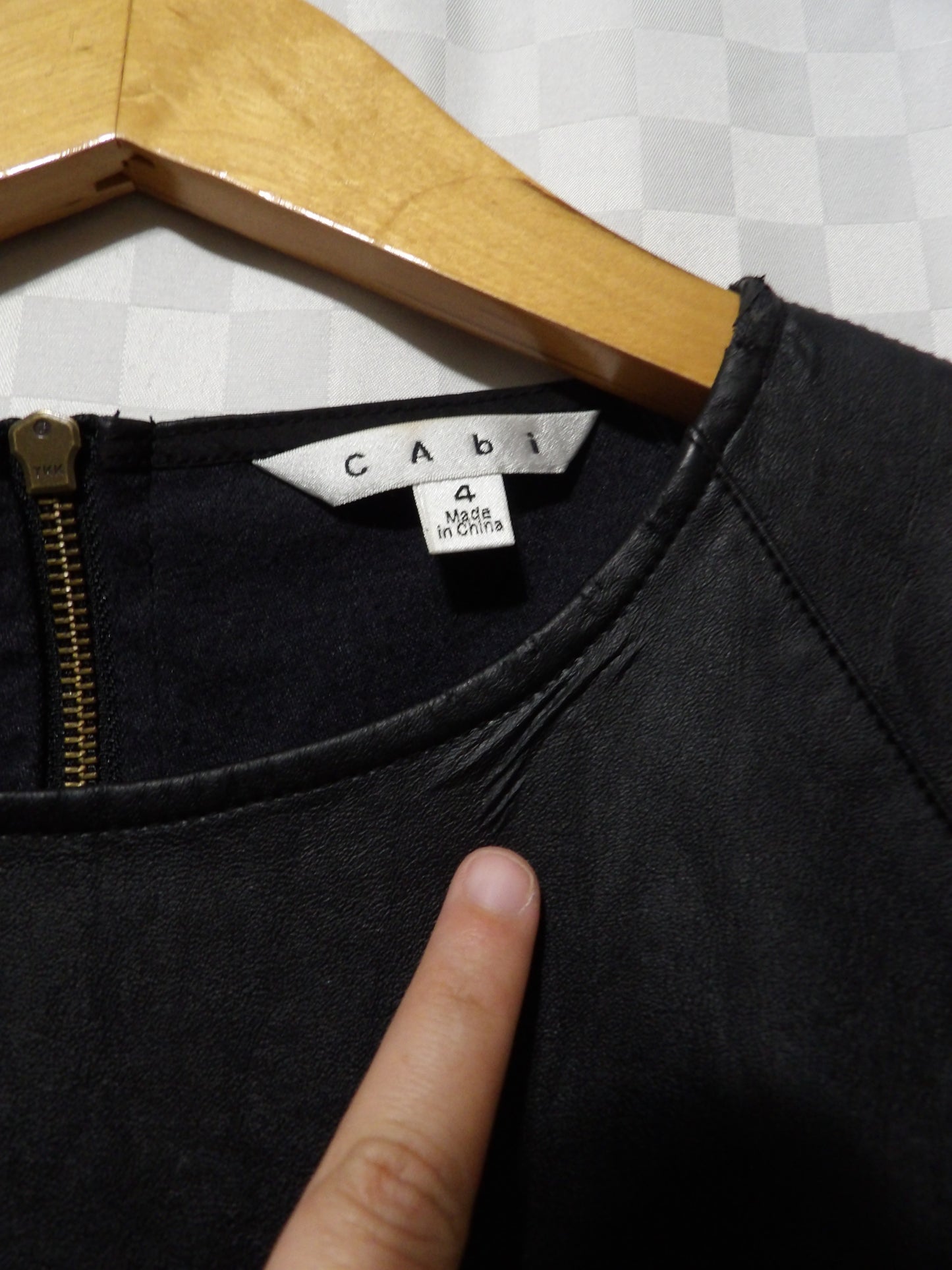 CABI Faux Leather Blouse | 4