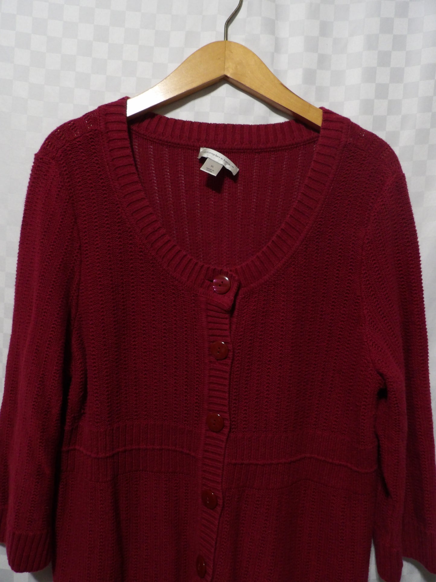 CHRISTOPHER & BANKS 3/4 Sleeve Cardigan | XL