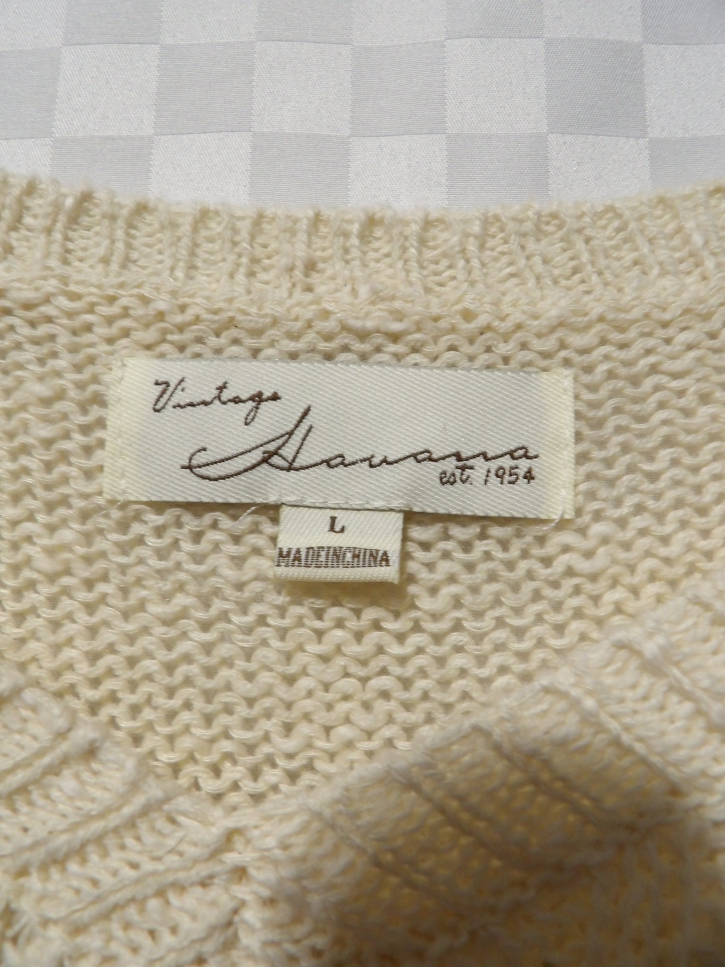 VINTAGE HAVANA Distressed Sweater New with Tags | L