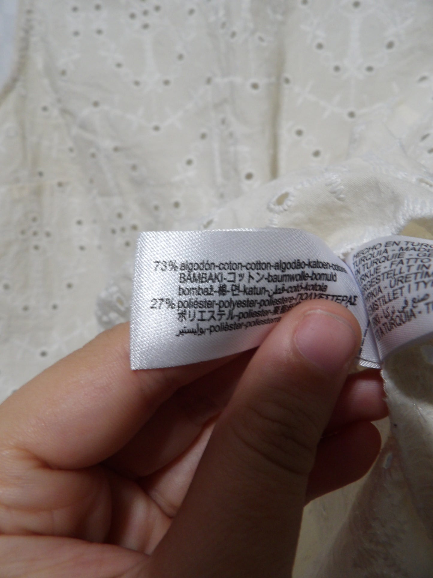 ZARA Embroidered Tank Top | S