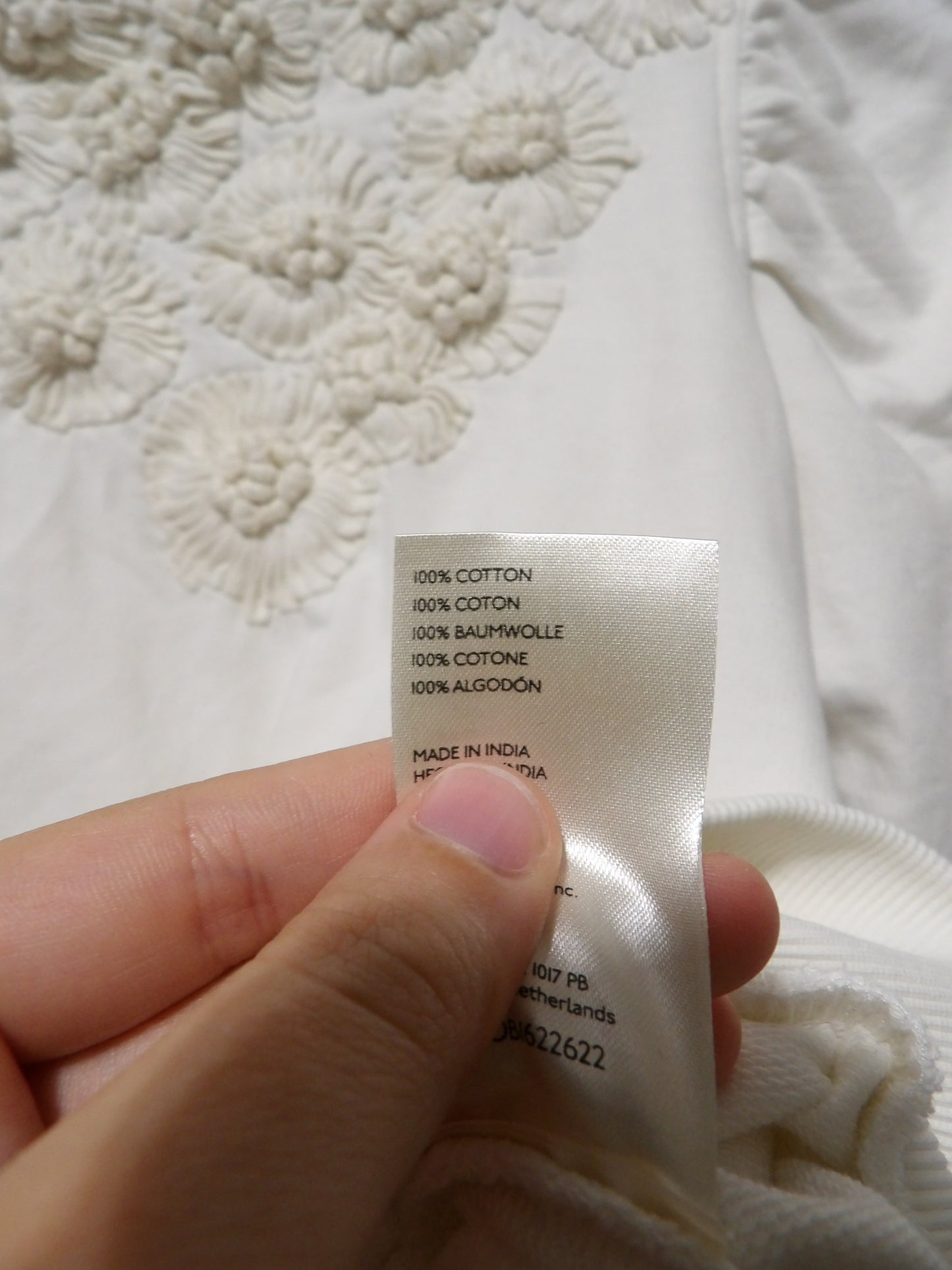 ANTHROPOLOGIE White Statement Sweater | XS