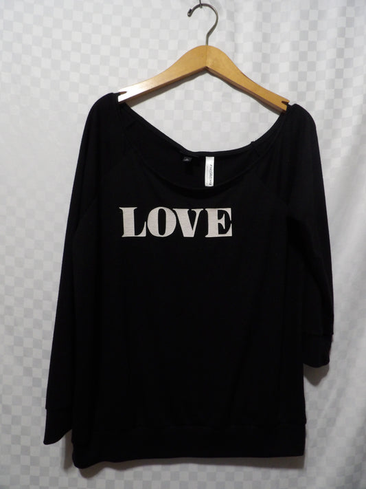 TORRID "LOVE" Cold Shoulder Sweater | 0