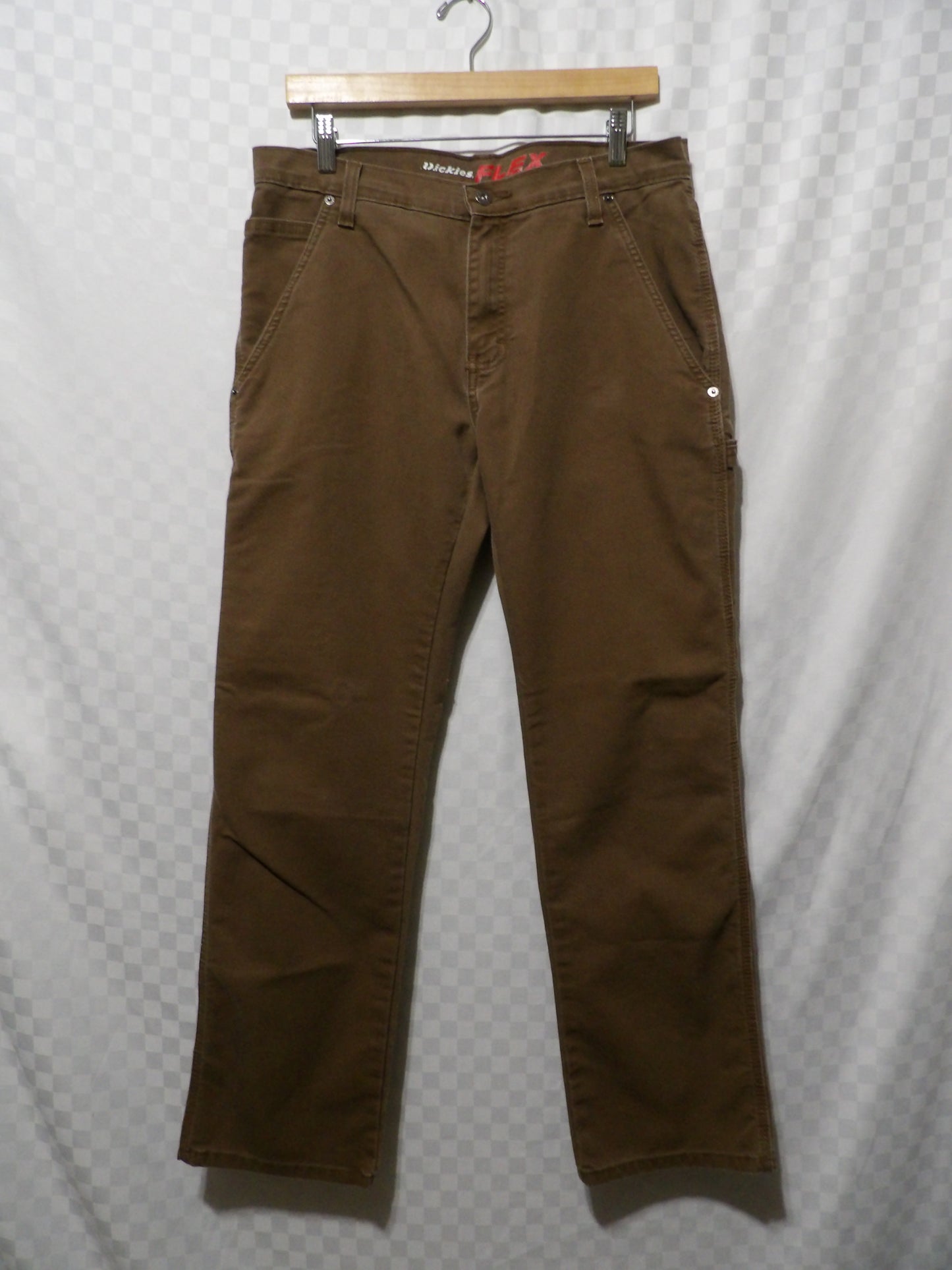 DICKIE'S Flex Brown Pants | 32x32
