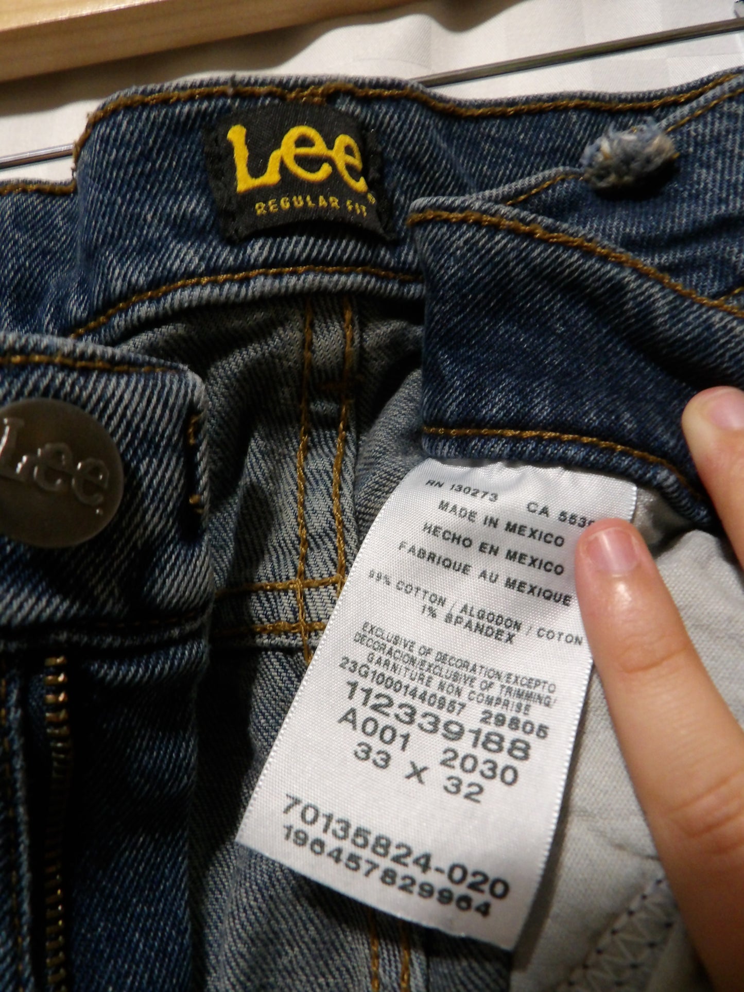 LEE Regular Fit Blue Jeans | 33x32