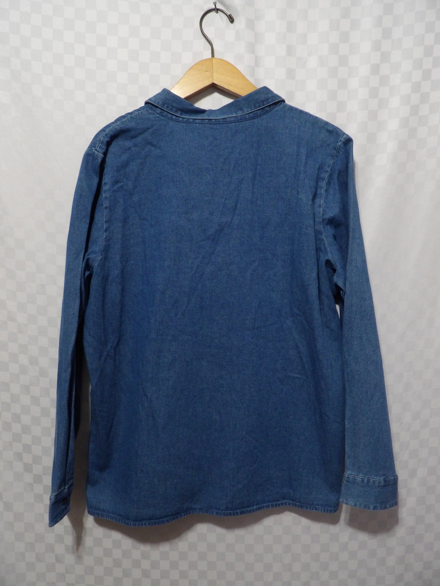 DENIM&CO. Denim Button Up | L