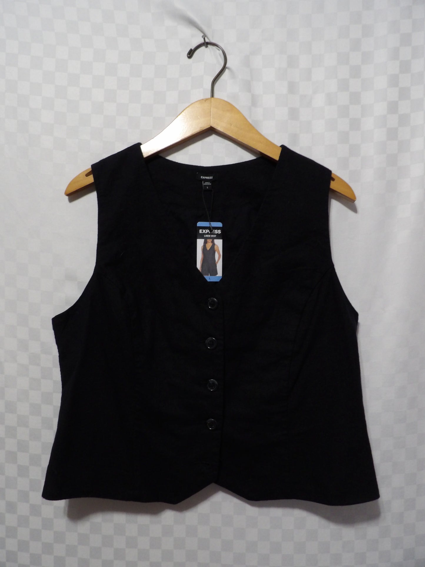 EXPRESS Linen Vest | L