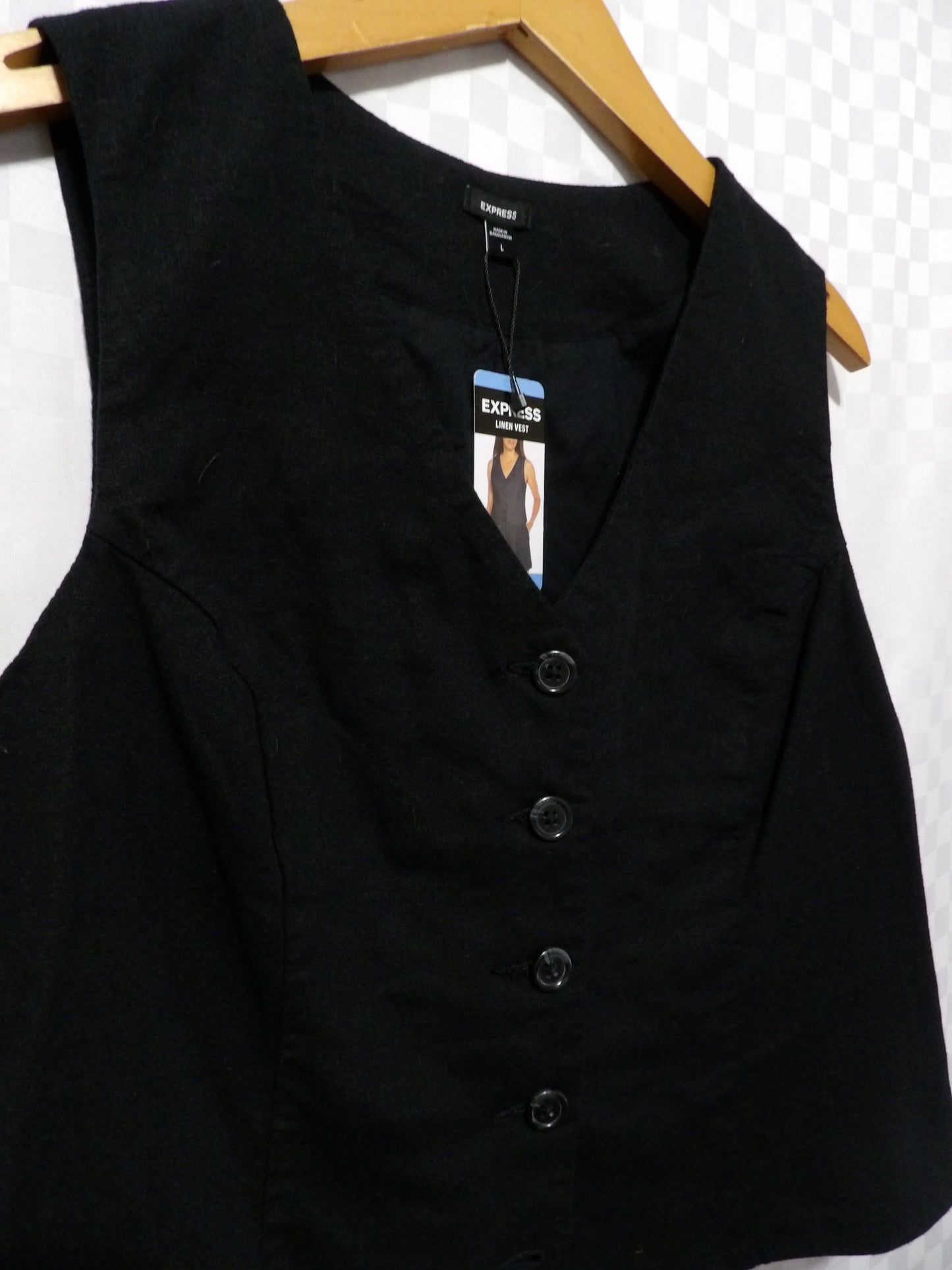 EXPRESS Linen Vest | L