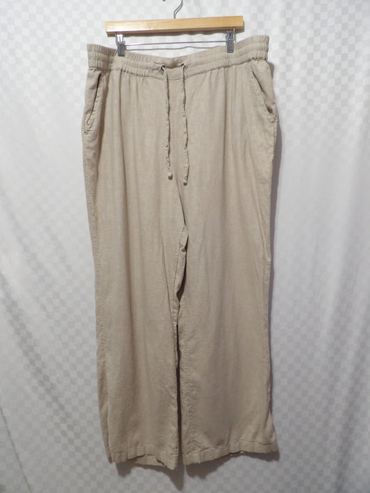 NATURALS D&CO. Linen Pants | 1X