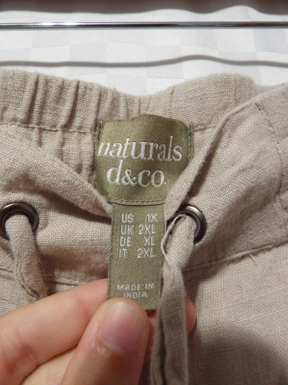 NATURALS D&CO. Linen Pants | 1X