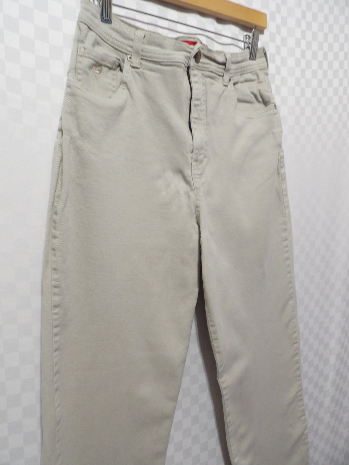 GLORIA VANDERBILT High Waisted Khaki Jeans | 10