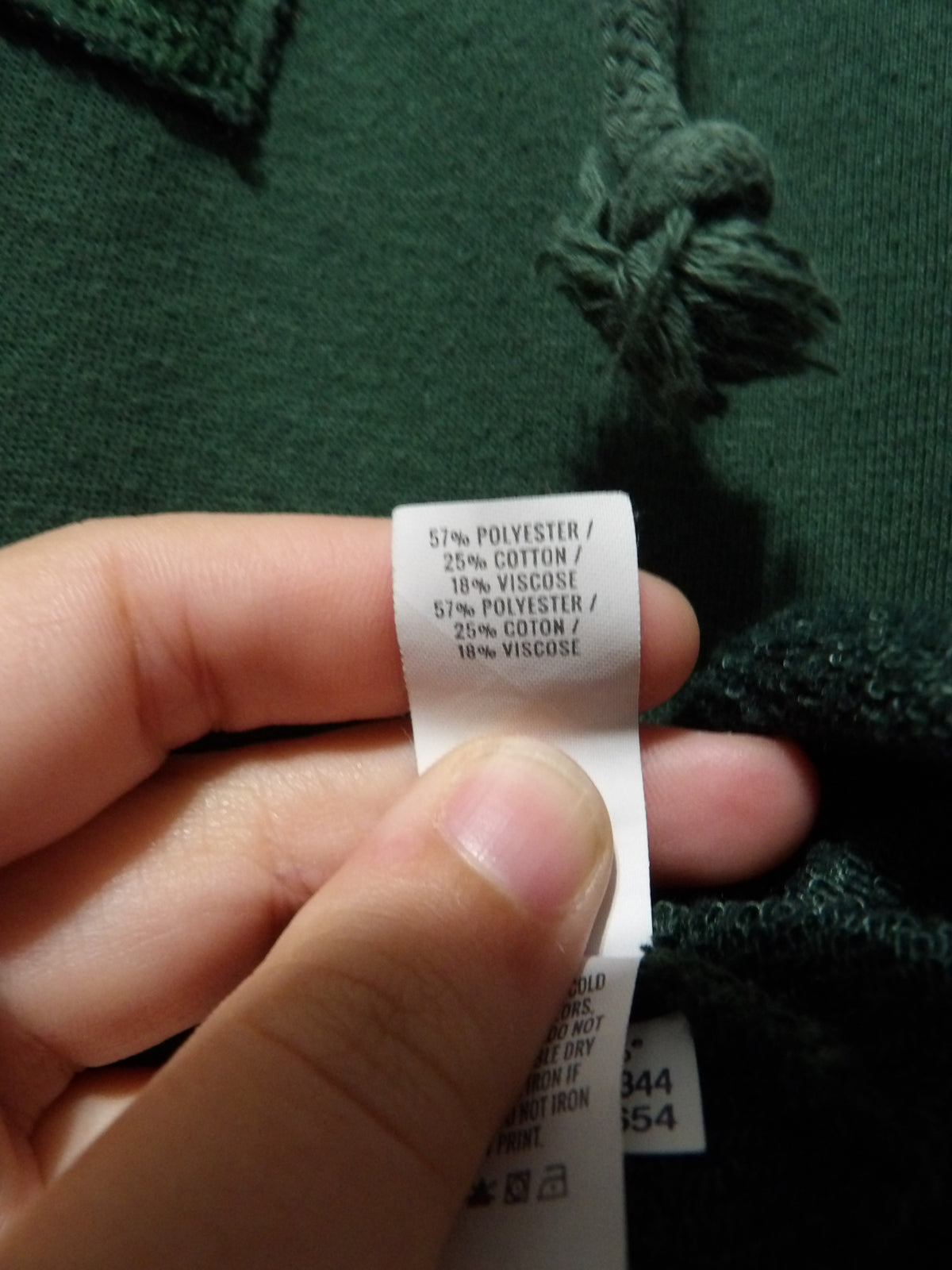 AERIE Green Lace Up Oversized Crewneck | L