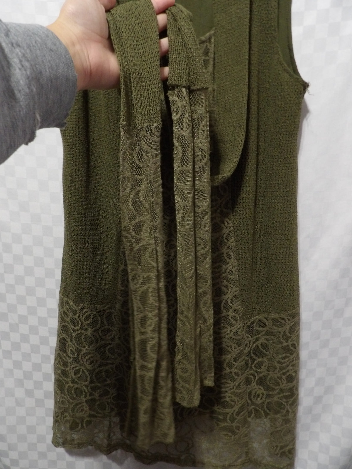 PERCH by Blu Pepper Dress w/ Attached Scarf | XL
