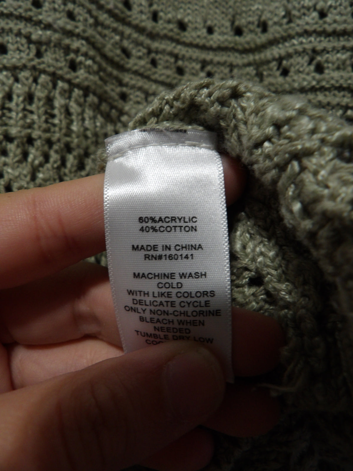 FRYE Drop Shoulder Pointelle Sweater | M