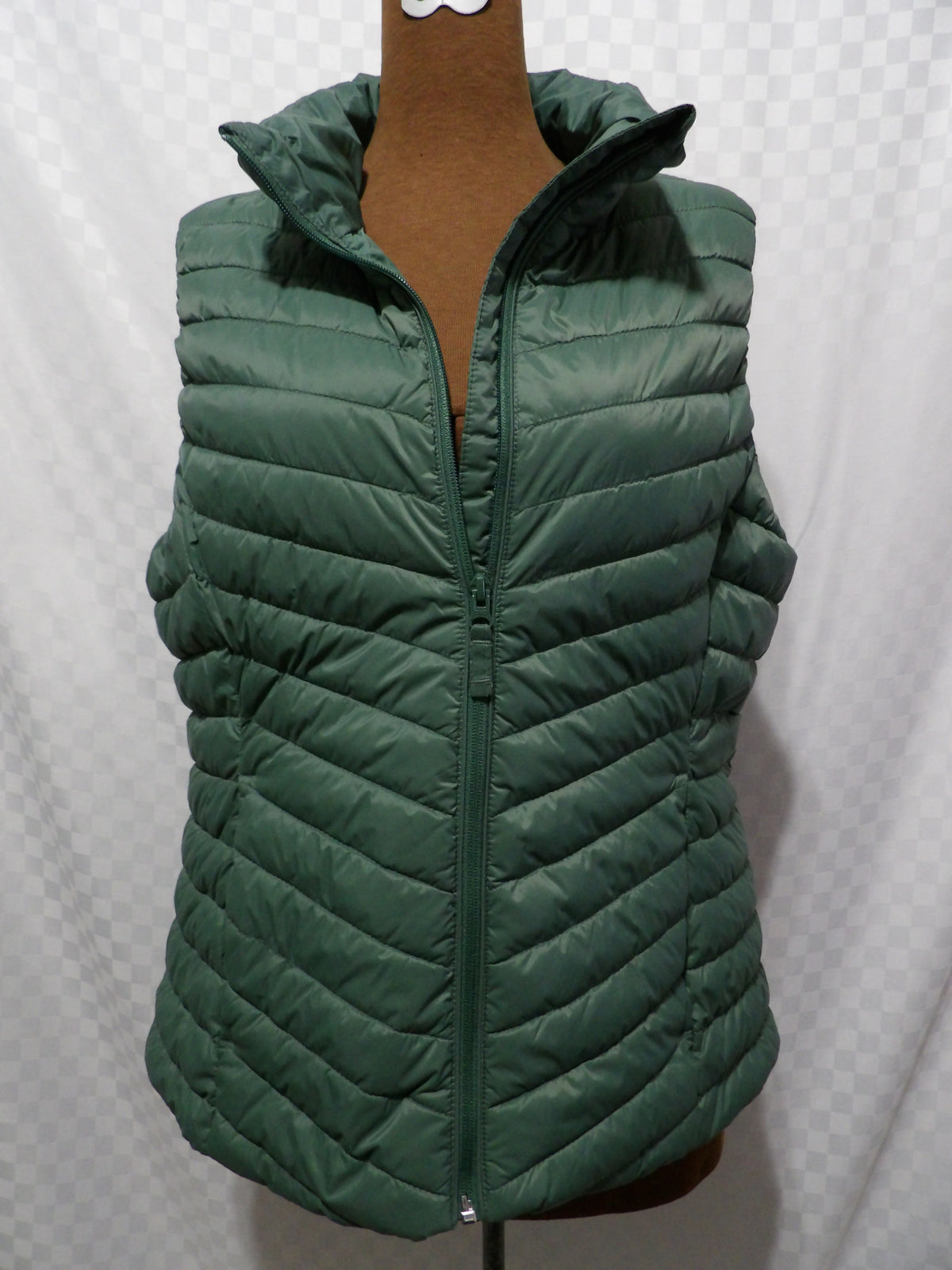 OLD NAVY ACTIVE Green Puffer Vest | L