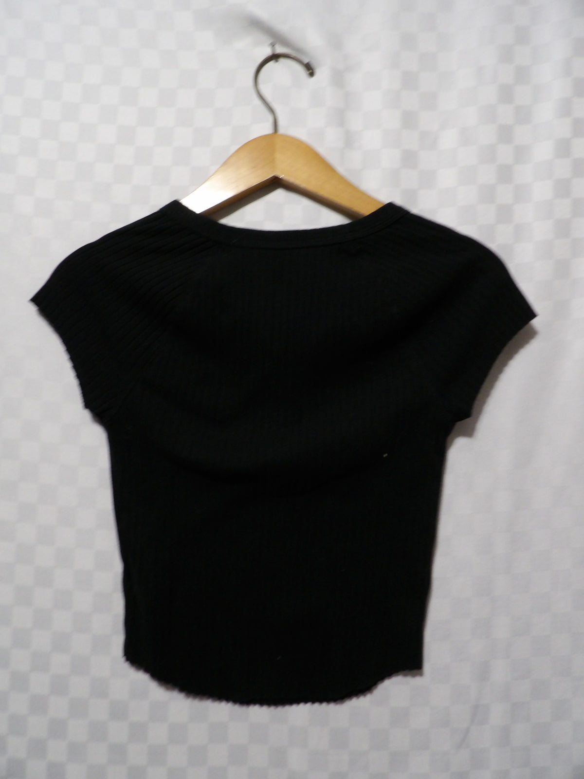 AMERICAN EAGLE Hey Baby Cropped Henley Tee | S