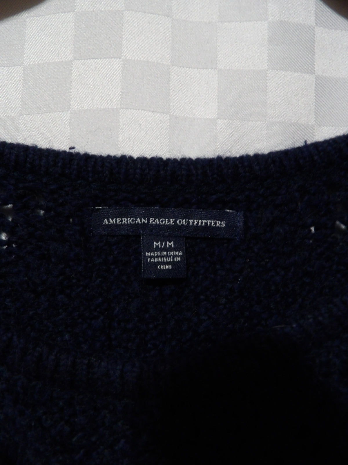 AMERICAN EAGLE Cable Knit Wool Blend Sweater | S