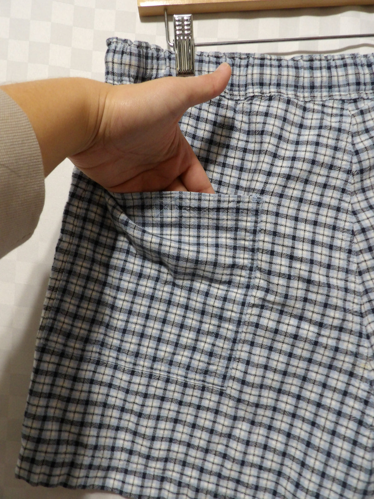 FADED GLORY Vintage Plaid Pajama Shorts | L