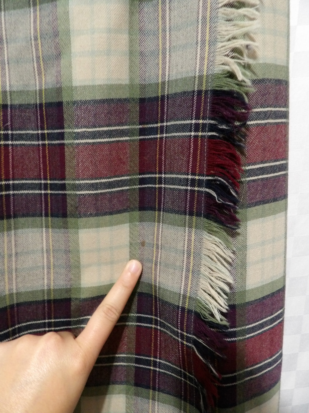 TALBOTS Vintage Wool Plaid Wrap Skirt | 4