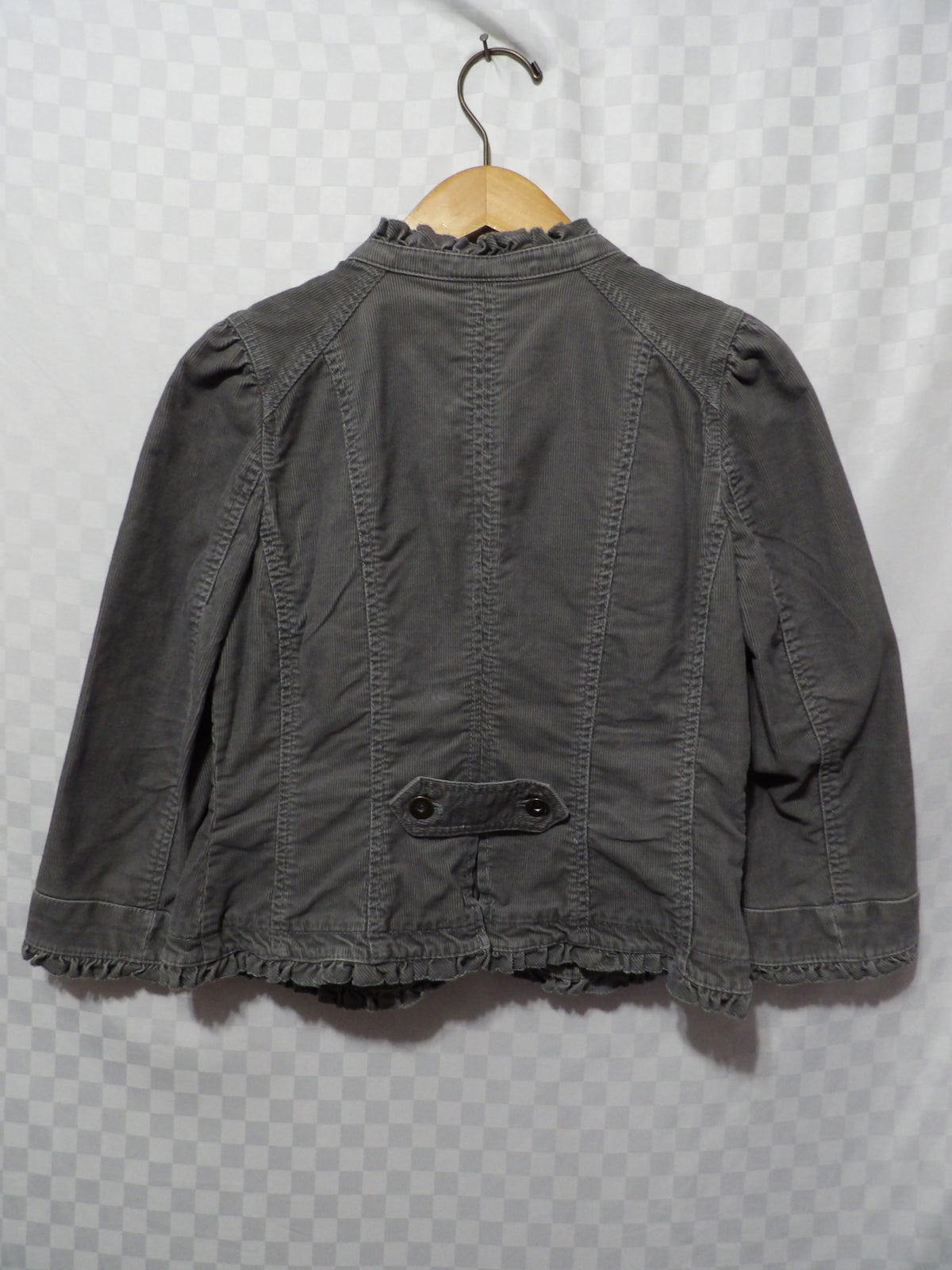 LOFT Ruffly Corduroy 3/4 Sleeve Jacket | 4