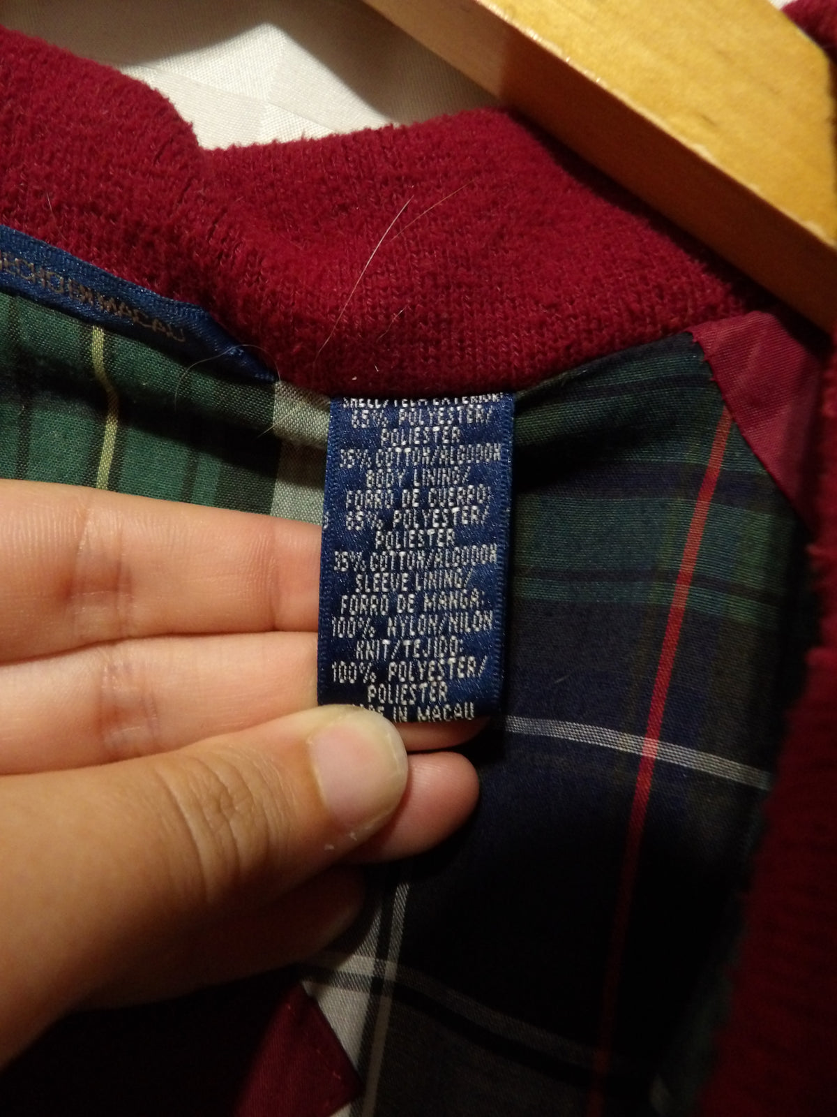 Vintage Burgundy Jacket | XL