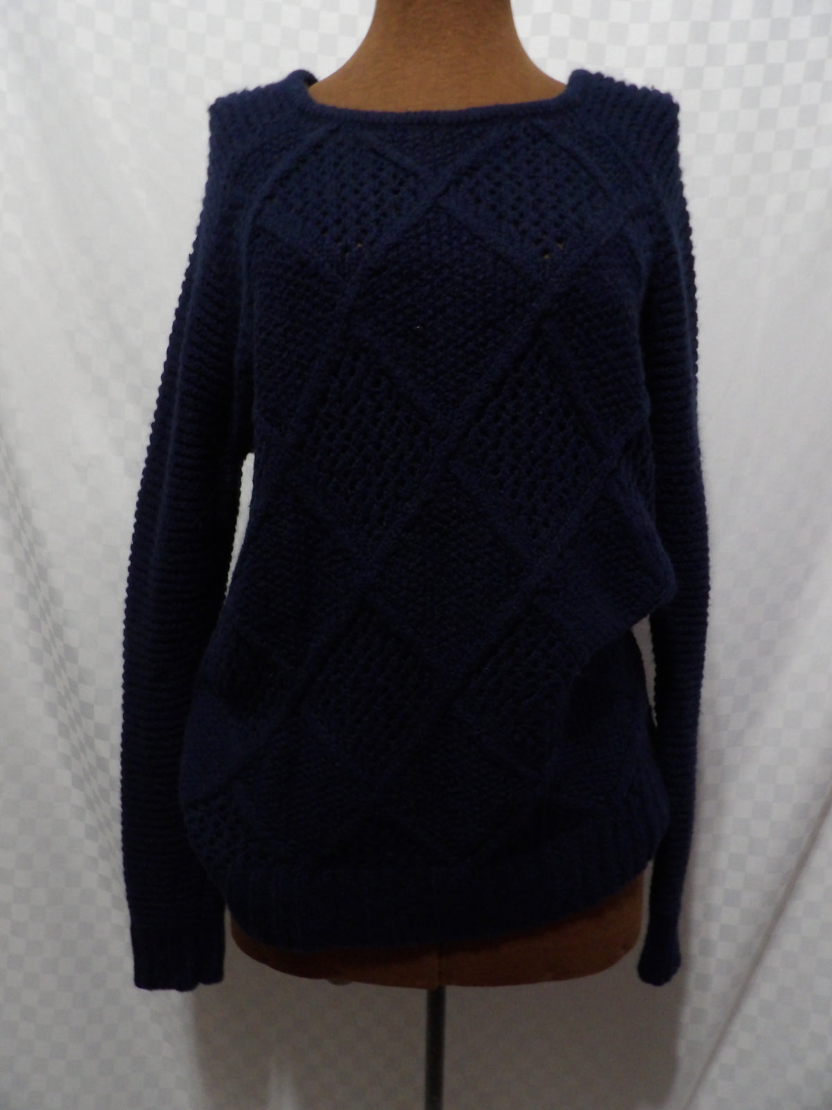 AMERICAN EAGLE Cable Knit Wool Blend Sweater | S