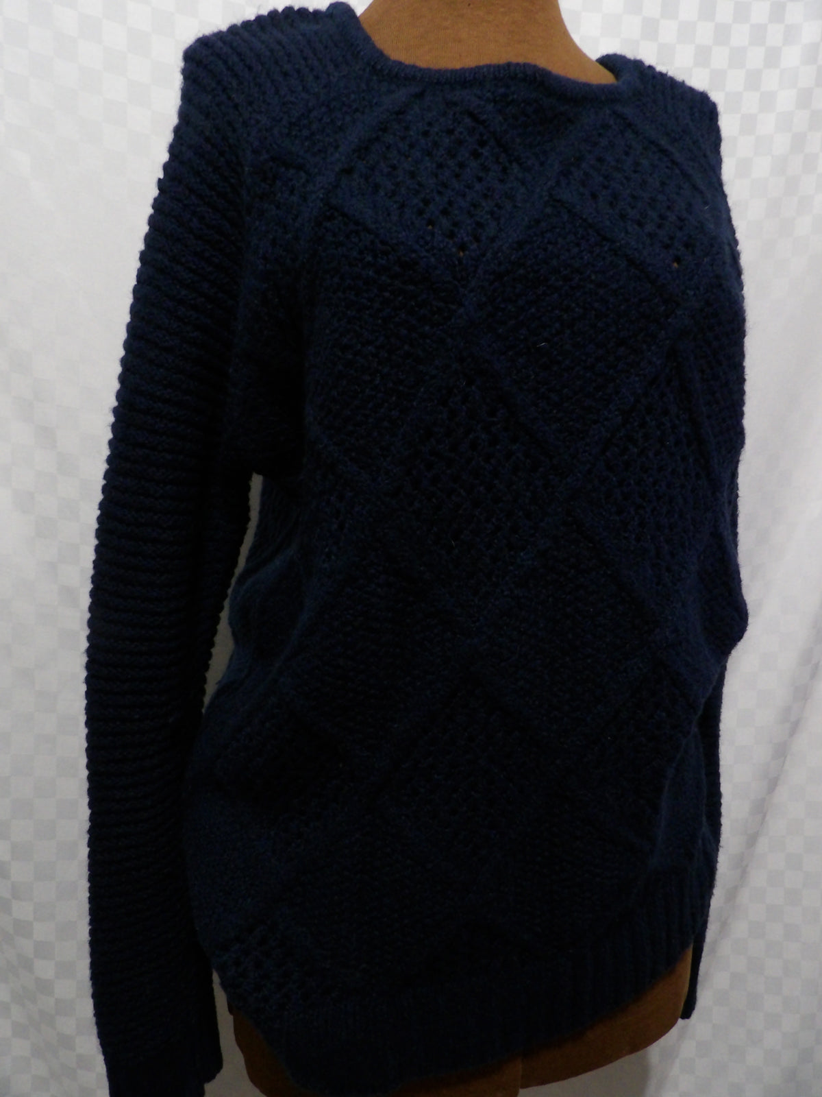 AMERICAN EAGLE Cable Knit Wool Blend Sweater | S