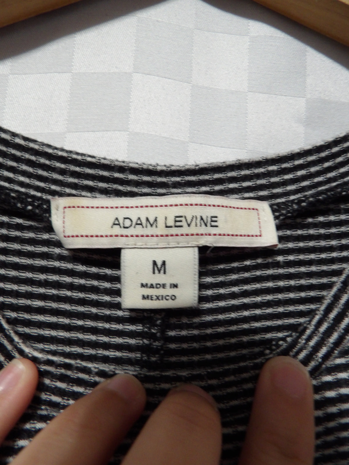 ADAM LEVINE Striped Tee Shirt Dress | M